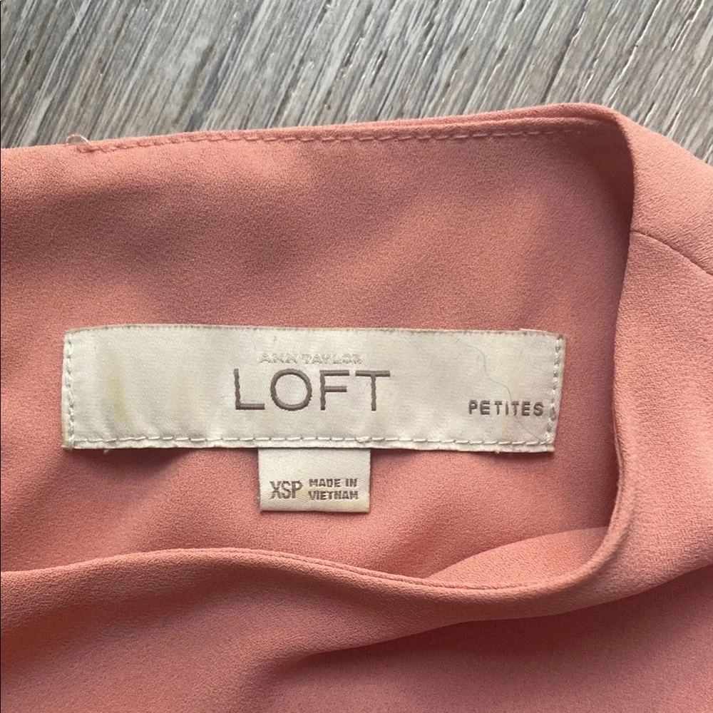 LOFT Pink Ruffled Blouse - Picture 3 of 4